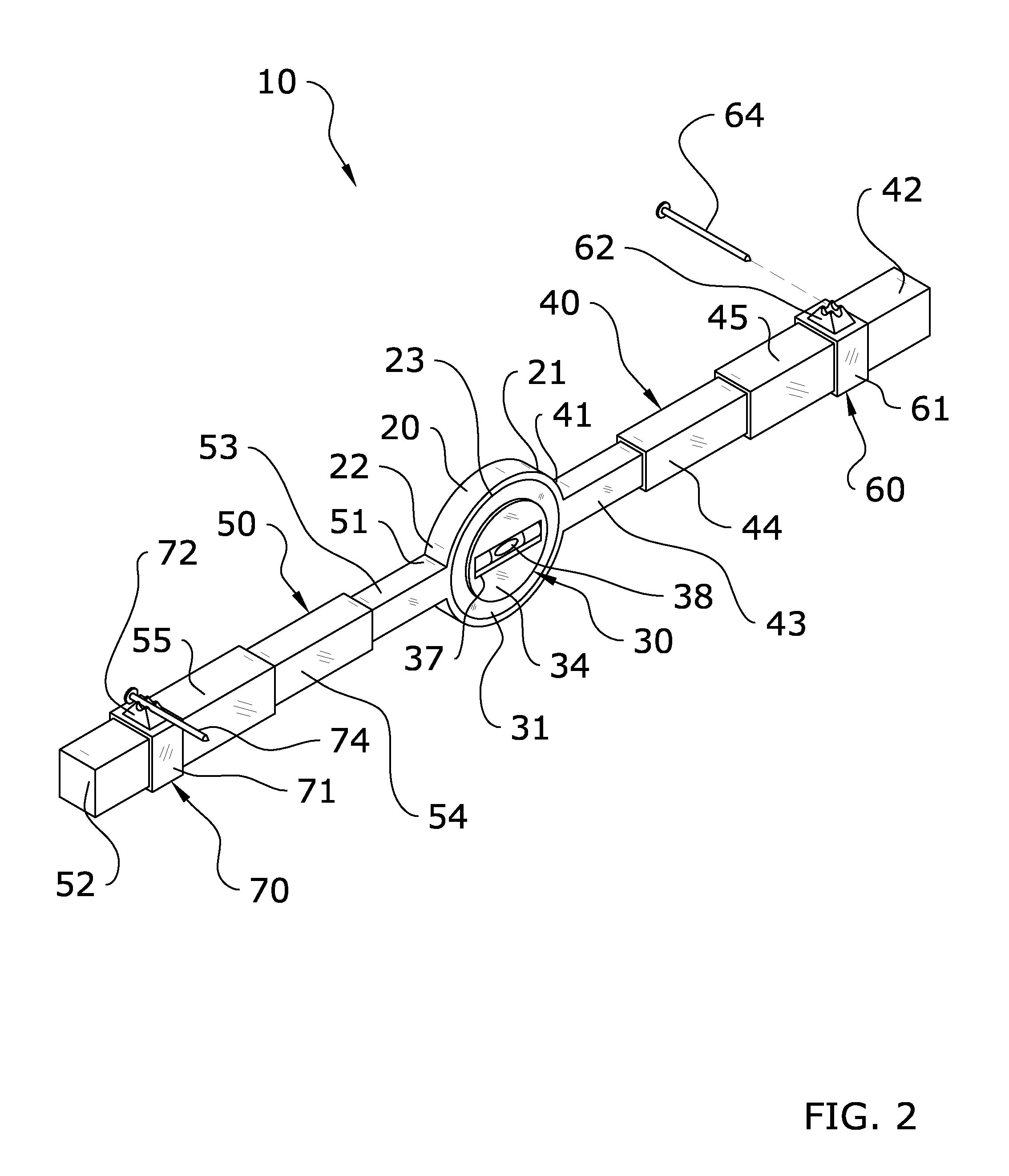 Marking and leveling device