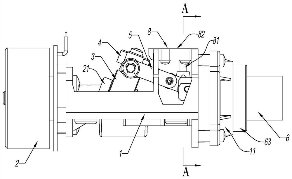 Self-aligning rail type impact massage machine core