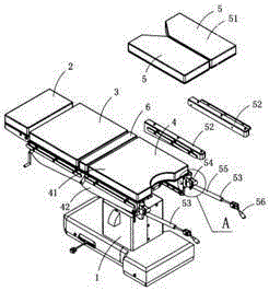 Operating adjusting table with waist adjusting function