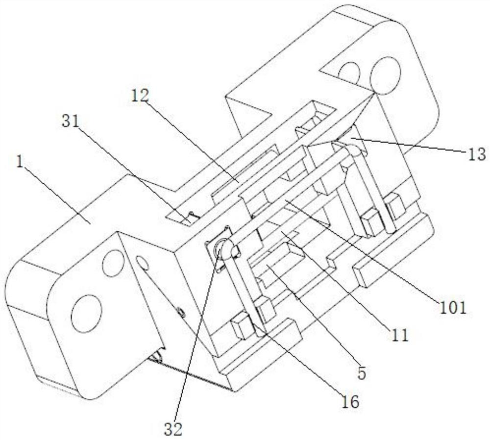 Keyboard balance rod assembling and clamping mechanism