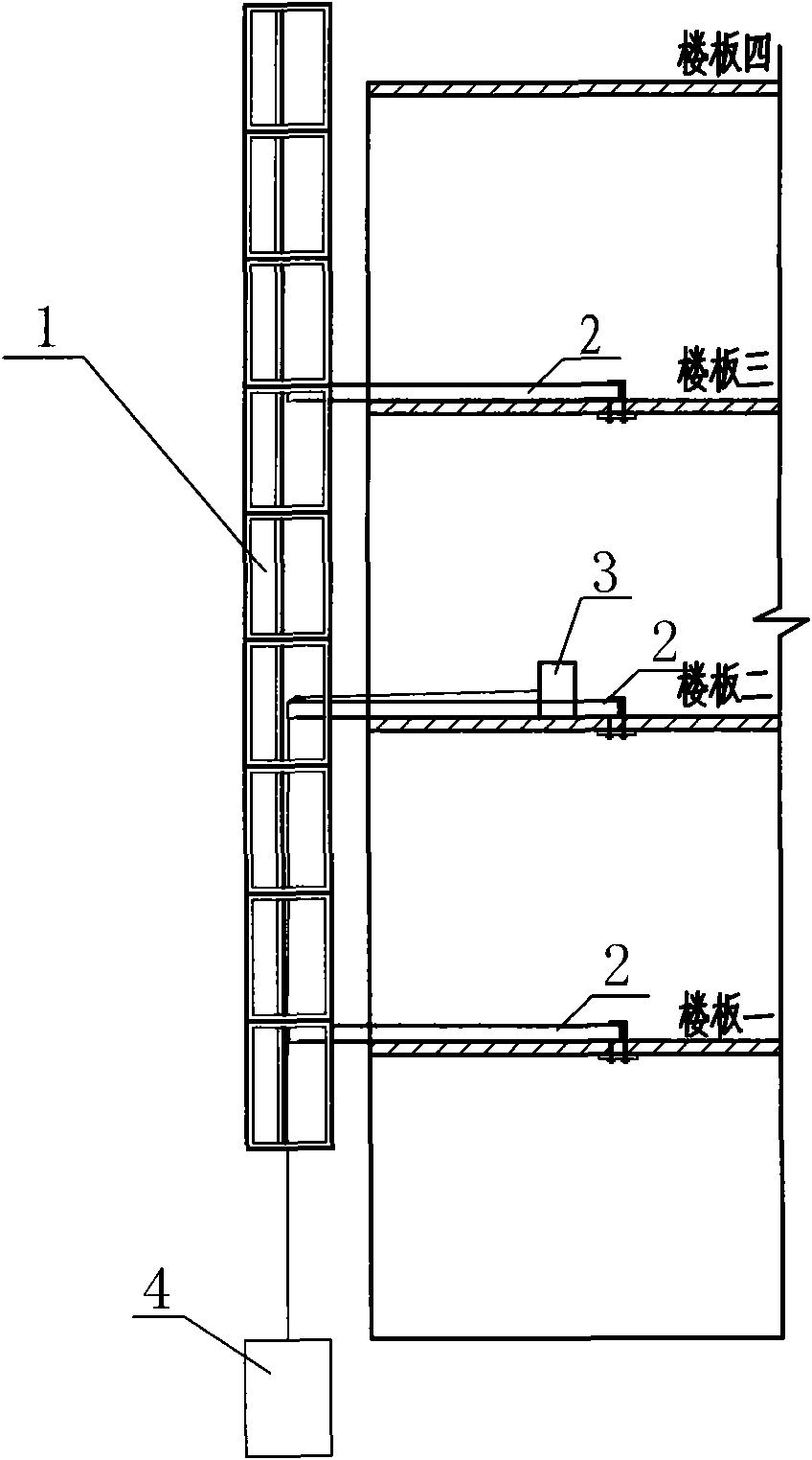 Climbing scaffold system and construction method