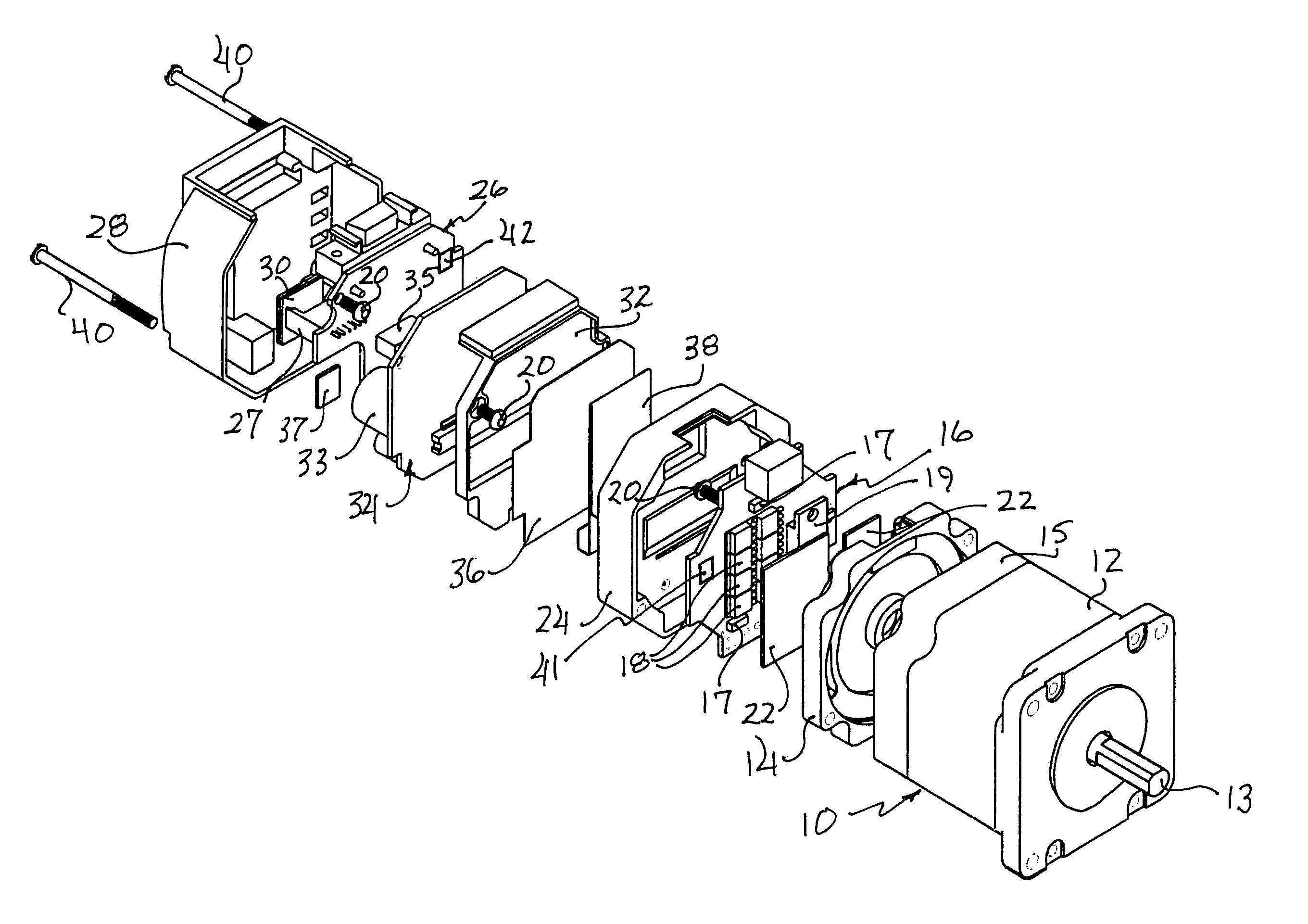 Integrated electric motor and drive, optimized for high-temperature operation