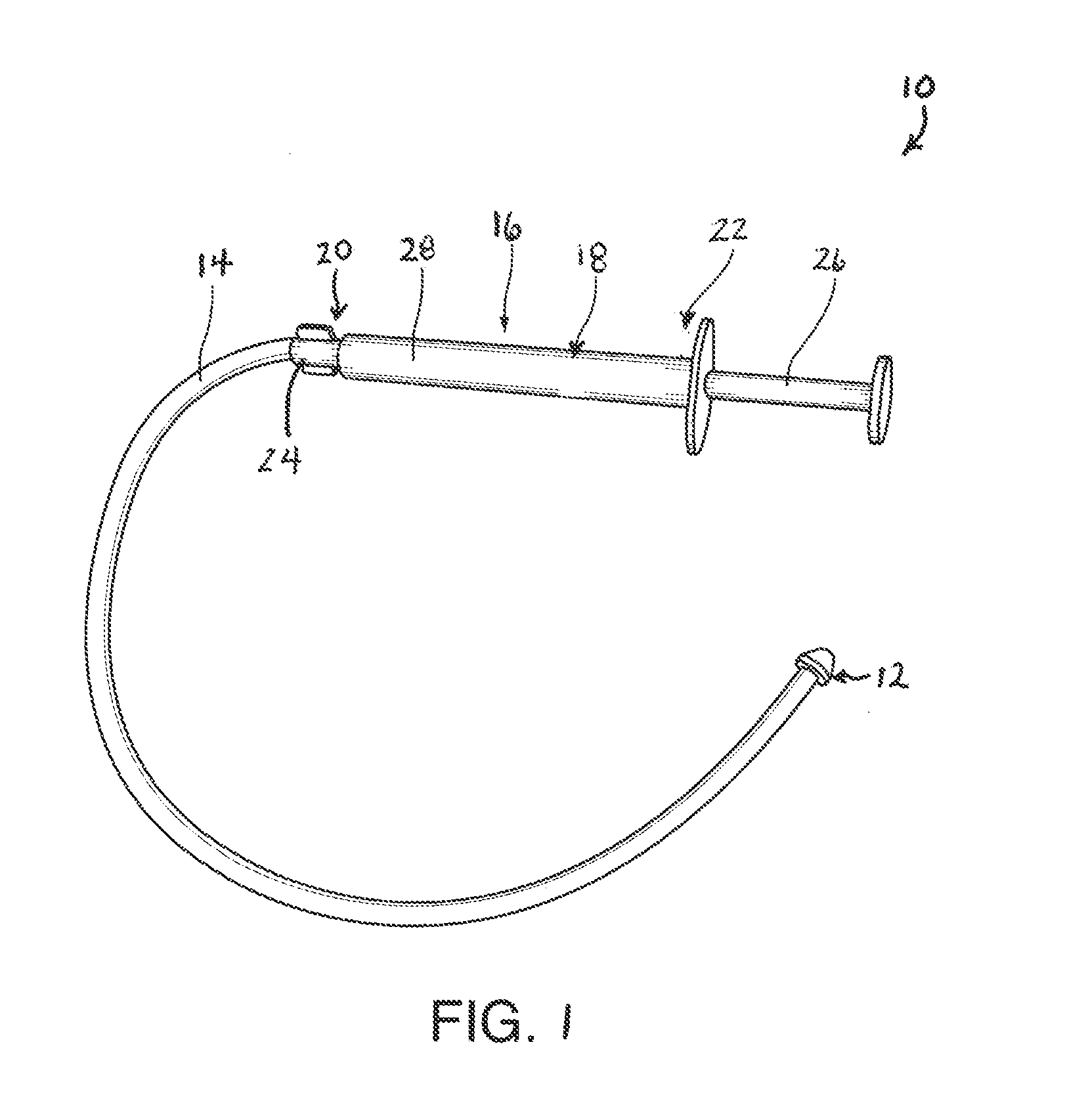 Device and method of using the same for removing a flowable material contained within a vessel or cavity