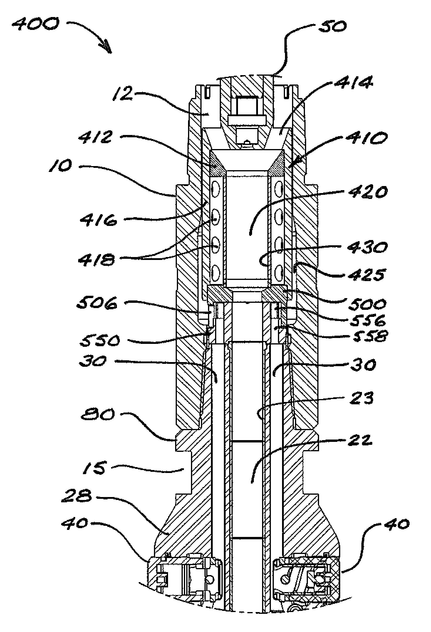 Rotary steerable push-the-bit drilling apparatus with self-cleaning fluid filter