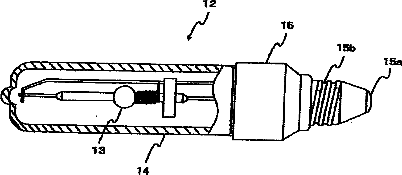 Lighting device of high-temsion discharge amp and lighting device