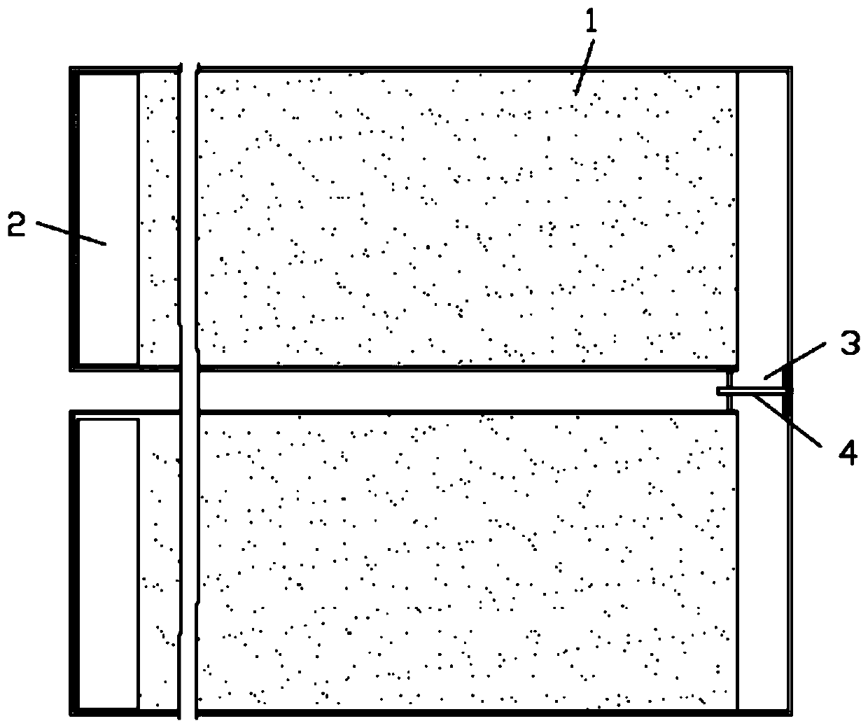 Biological fermentation cattle bed for beef cattle breeding