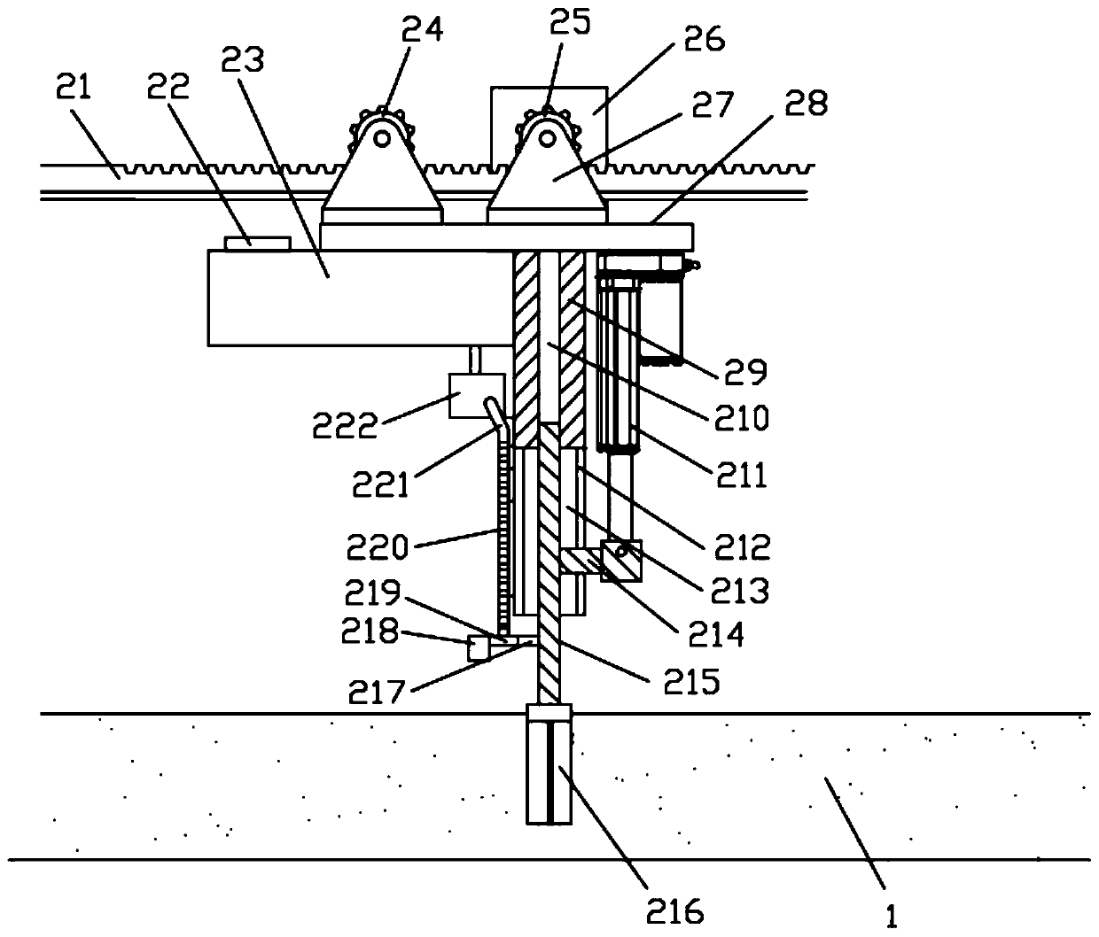 Biological fermentation cattle bed for beef cattle breeding