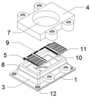 Medical beauty laser lens adjusting frame