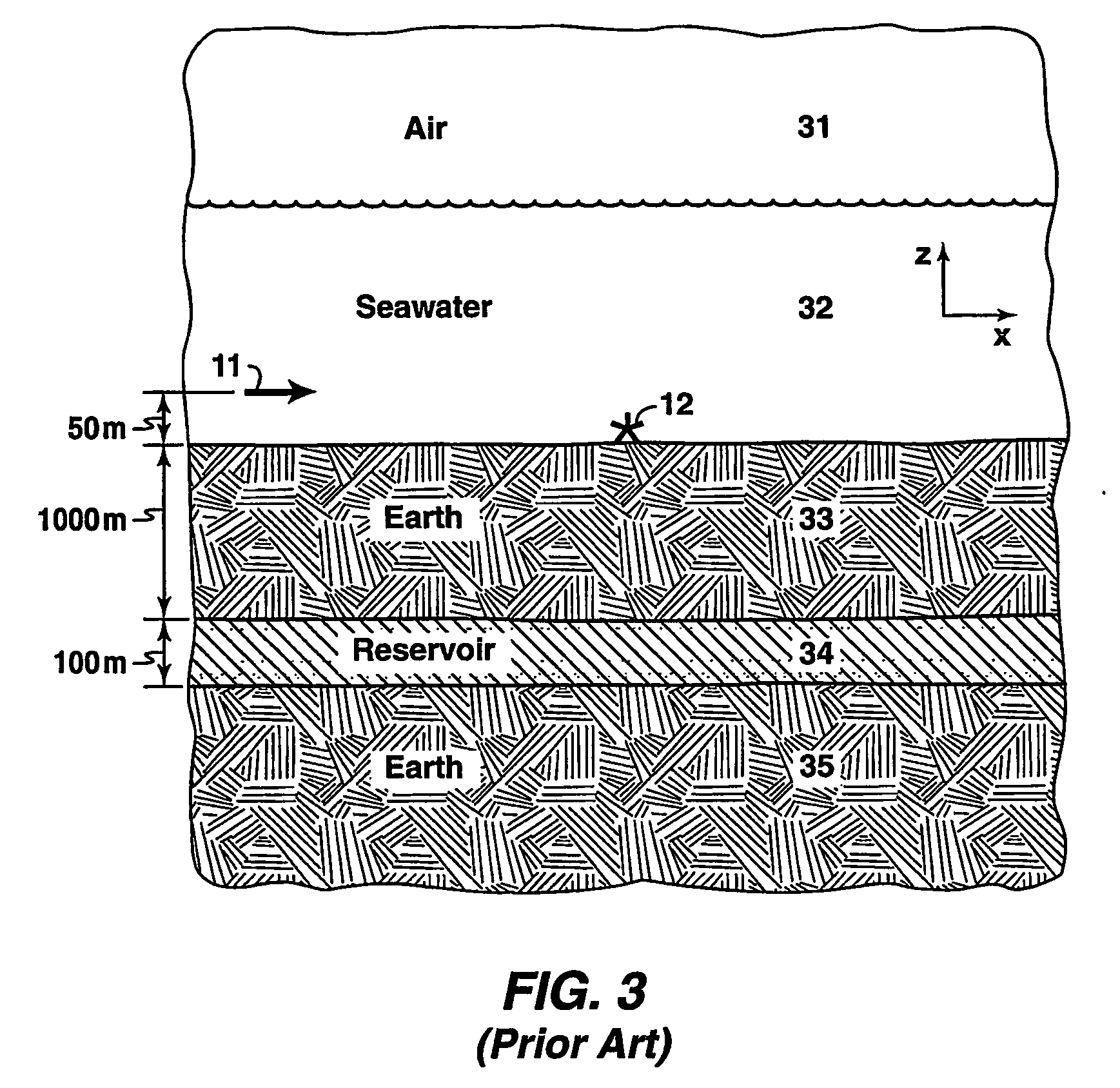 Method for removing air wave effect from offshore frequency domain controlled-source electromagnetic data