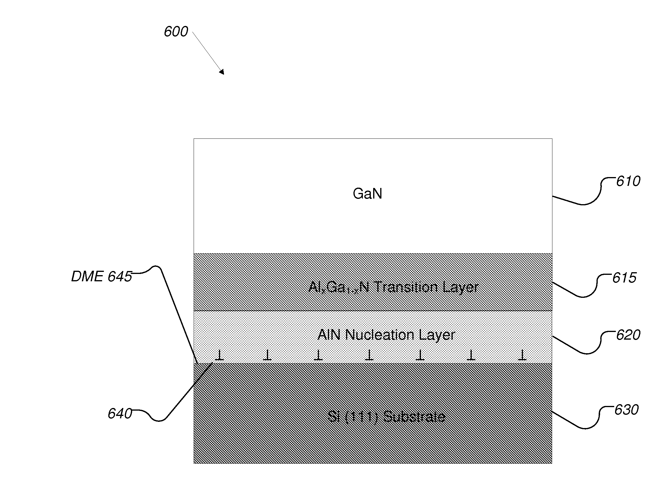 Method and apparatus for forming device quality gallium nitride layers on silicon substrates