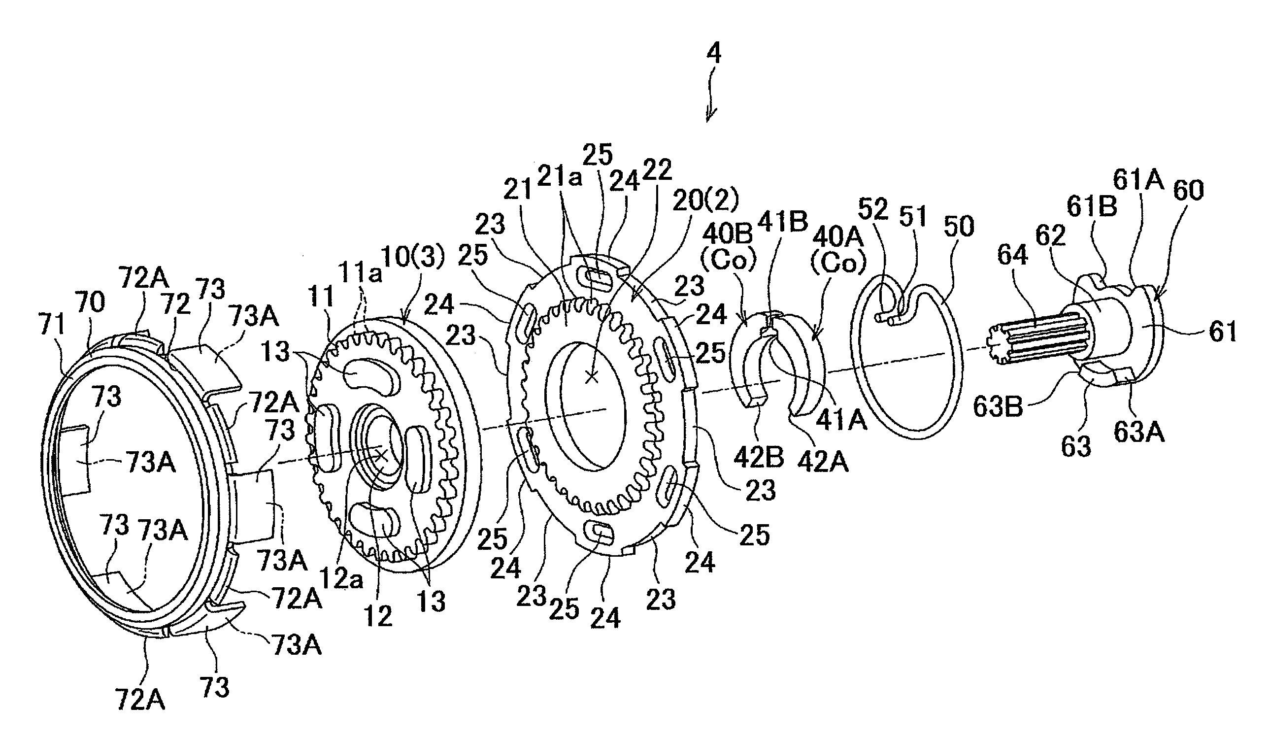 Connecting apparatus of a vehicle seat