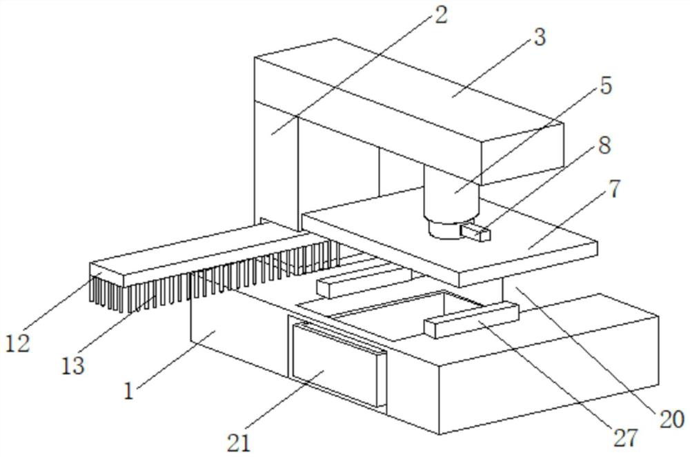 Punching device for computer keyboard base