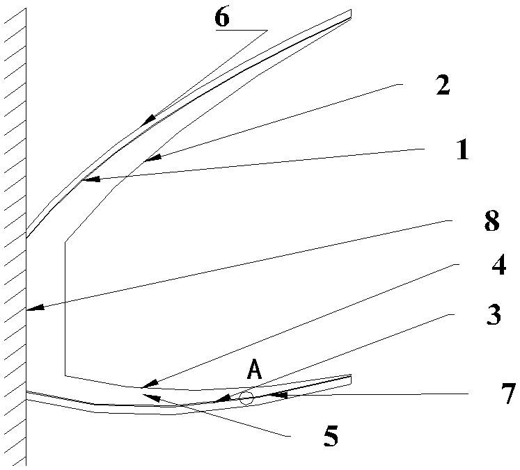 Solar inner wall lens type compound parabolic concentrator for building south wall