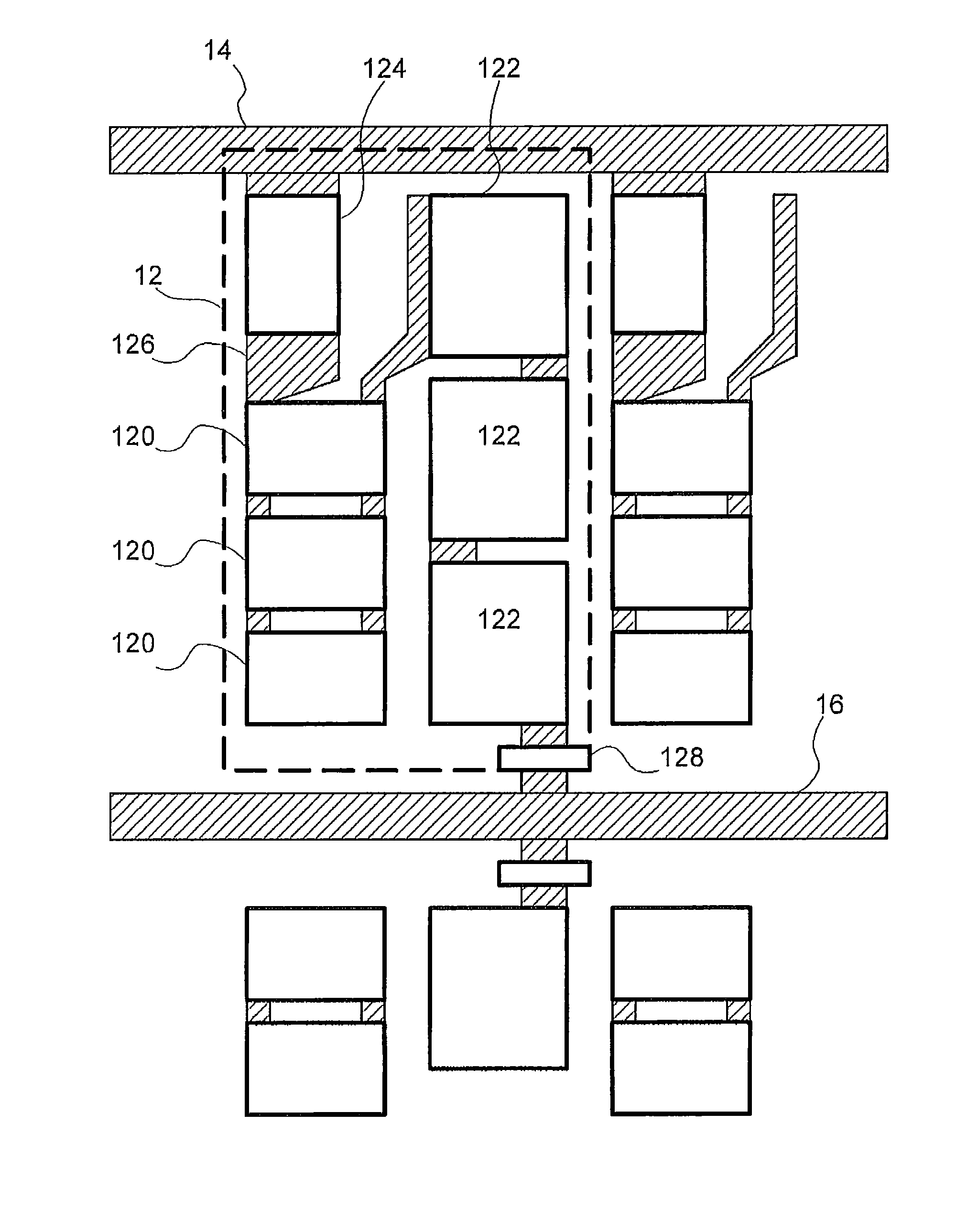 Intrinsically safe display device with an array of LEDs