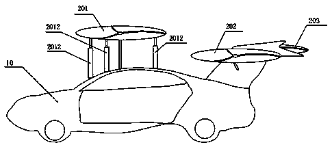 A flying car and its method for automatically controlling its flight attitude