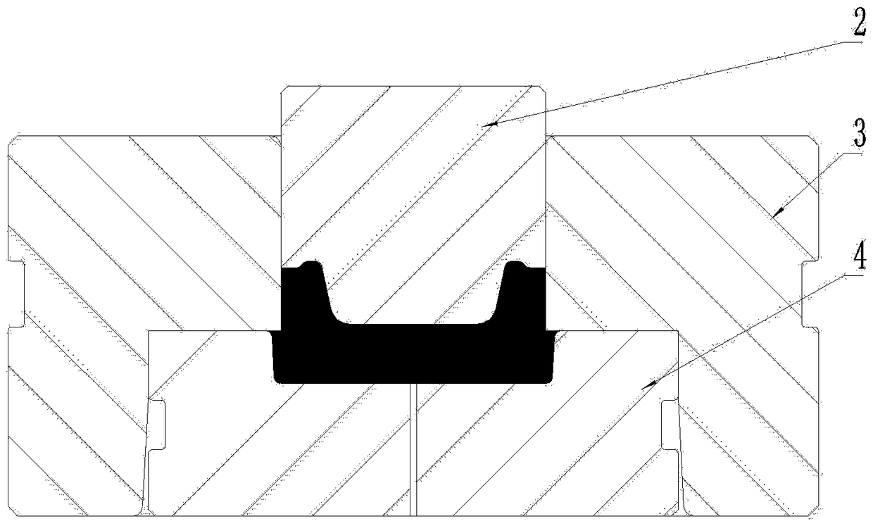 Forming method of contact seat and closed die specially used for the forming method