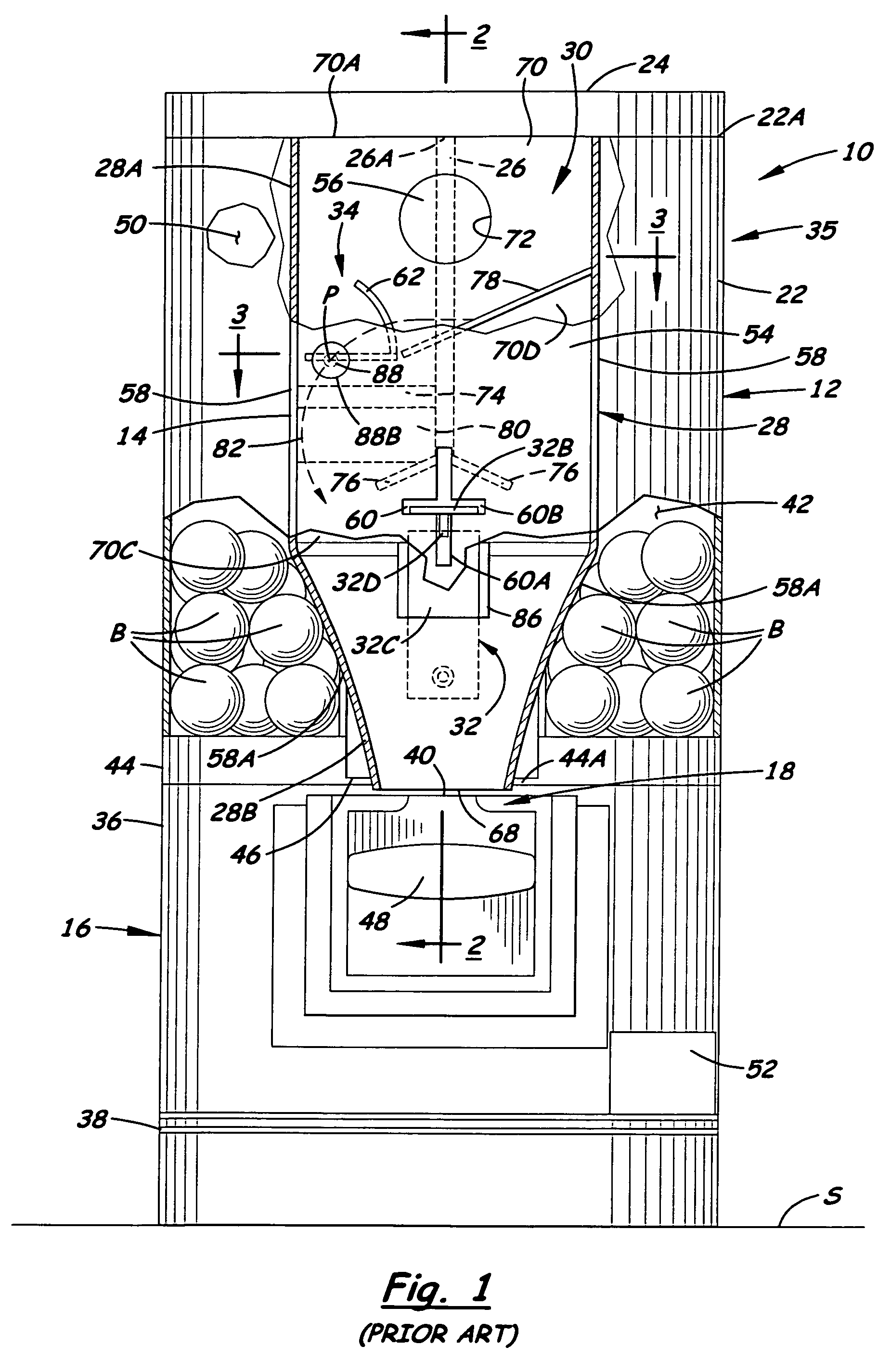 Coin-operated item vending and game apparatus housing with foreign object removal-enabling means