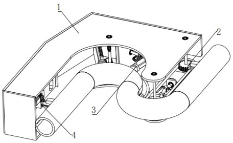 Household U-shaped pipeline with dredging function