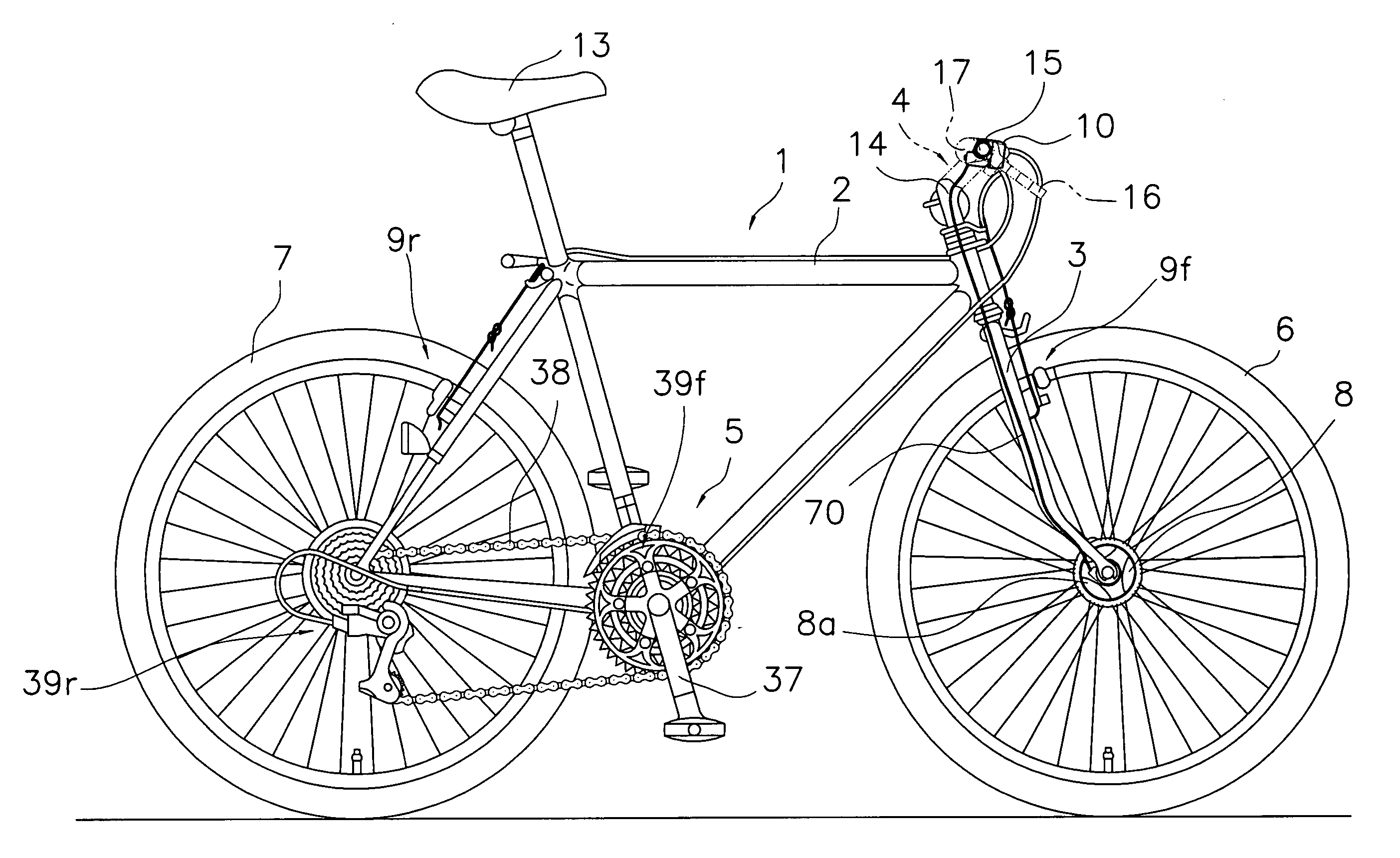 Bicycle lighting device