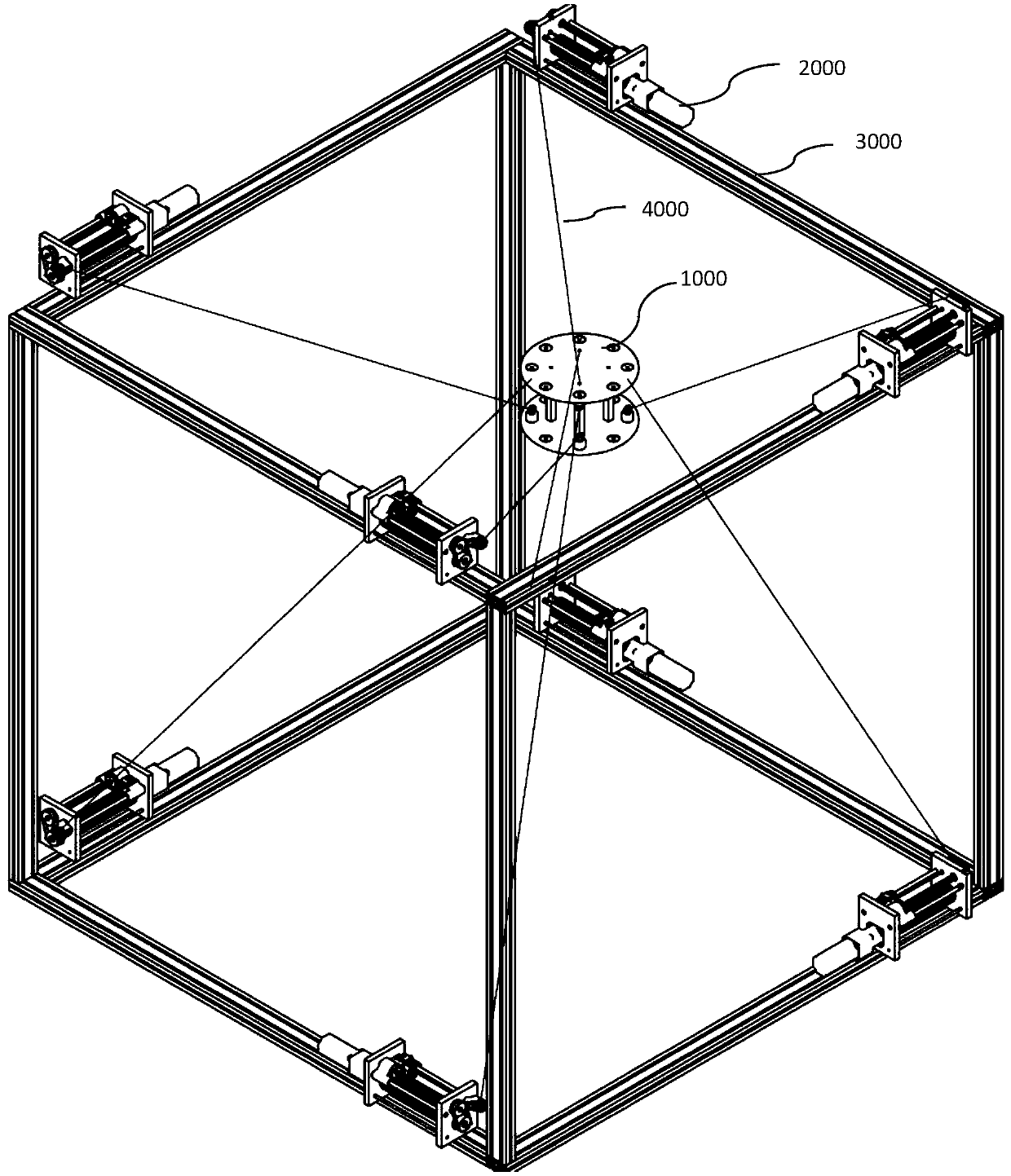 A multi-configuration cable-driven parallel robot and its space pose solution method