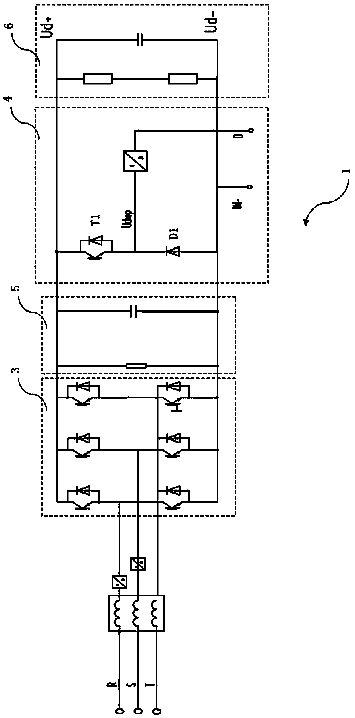 Mobile type high-power alternating current (AC)/direct current (DC) hybrid power supply device