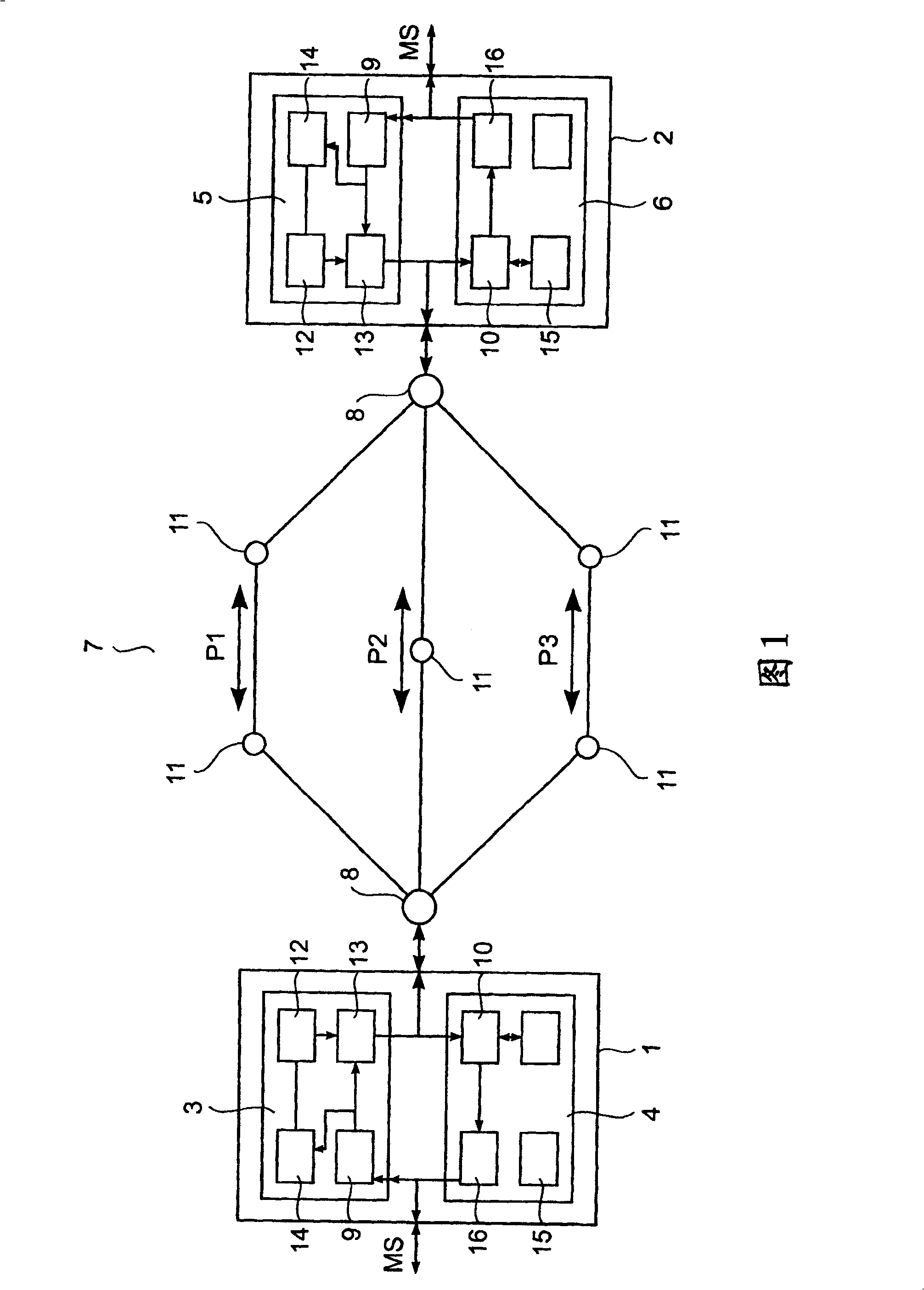 Method and a transceiver device for transmitting media data via a network