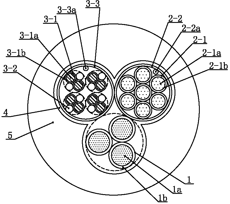 Salt corrosion resistant and twisting resistant composite cable for ocean wind power and manufacturing method of composite cable