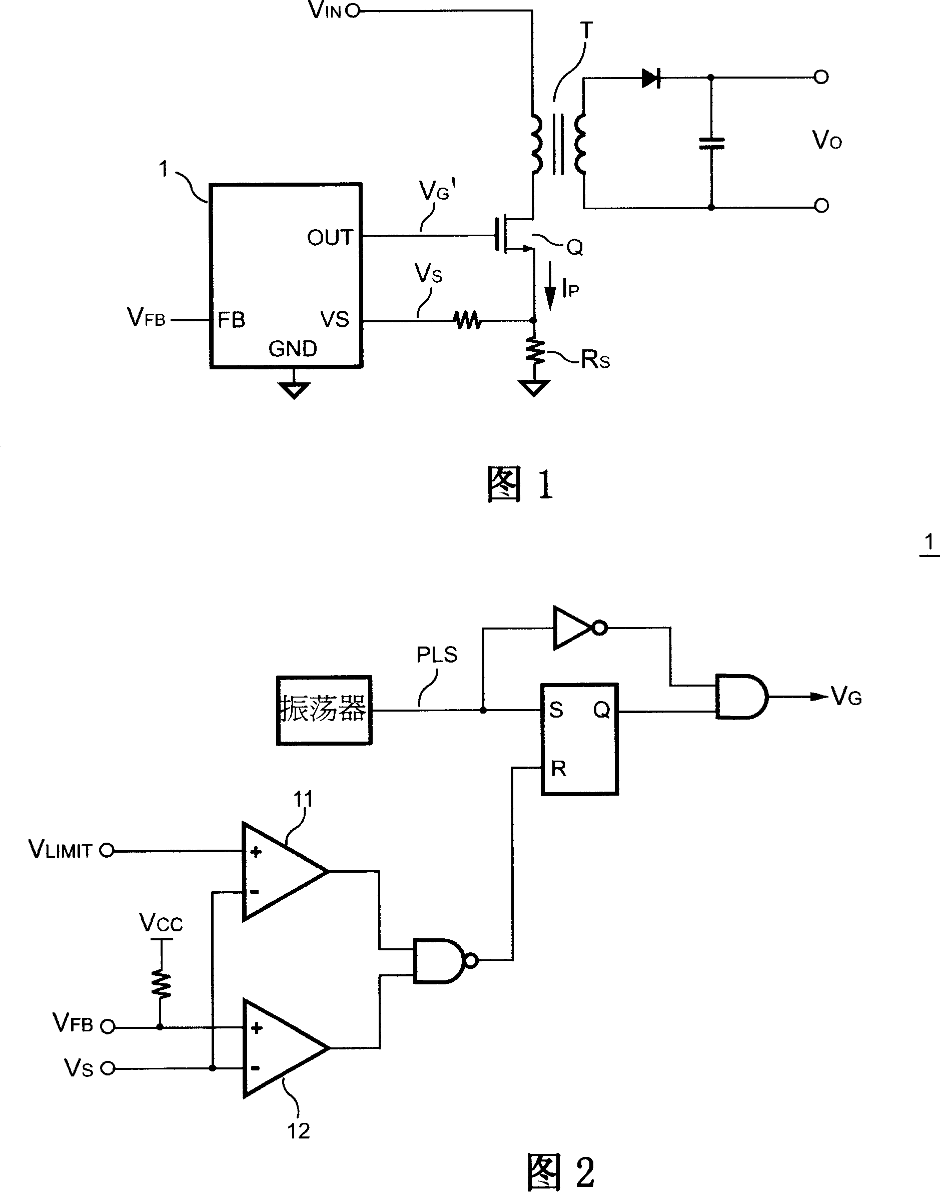 A switch-over type control device for output power compensation