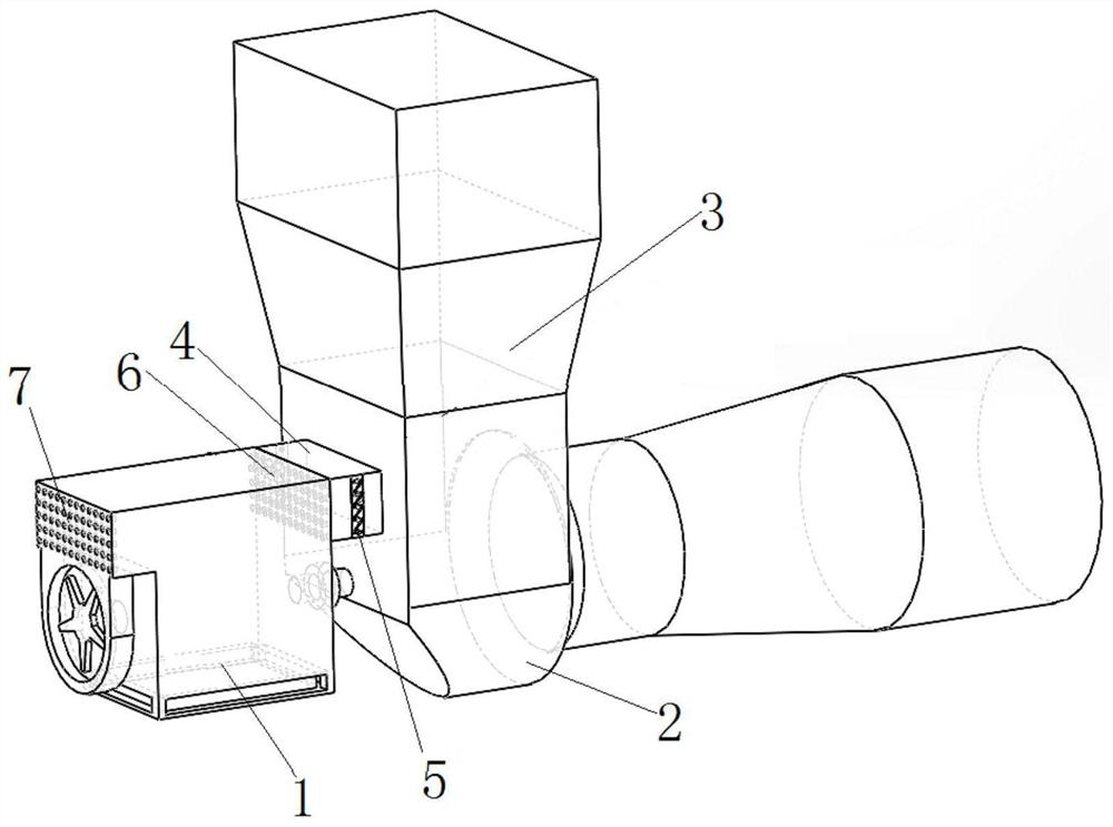 Fan driving motor with self-suction cooling function