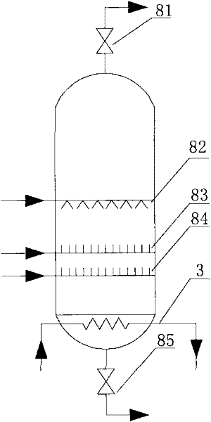 Process and system for preparing ammonia from ammonium bicarbonate by using wet process for flue gas denitration