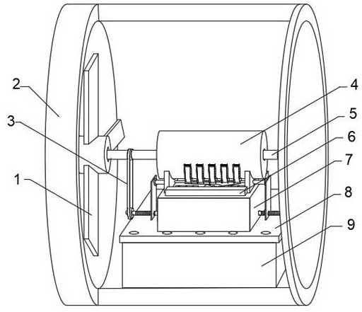 Motor heat dissipation equipment for axial flow fan