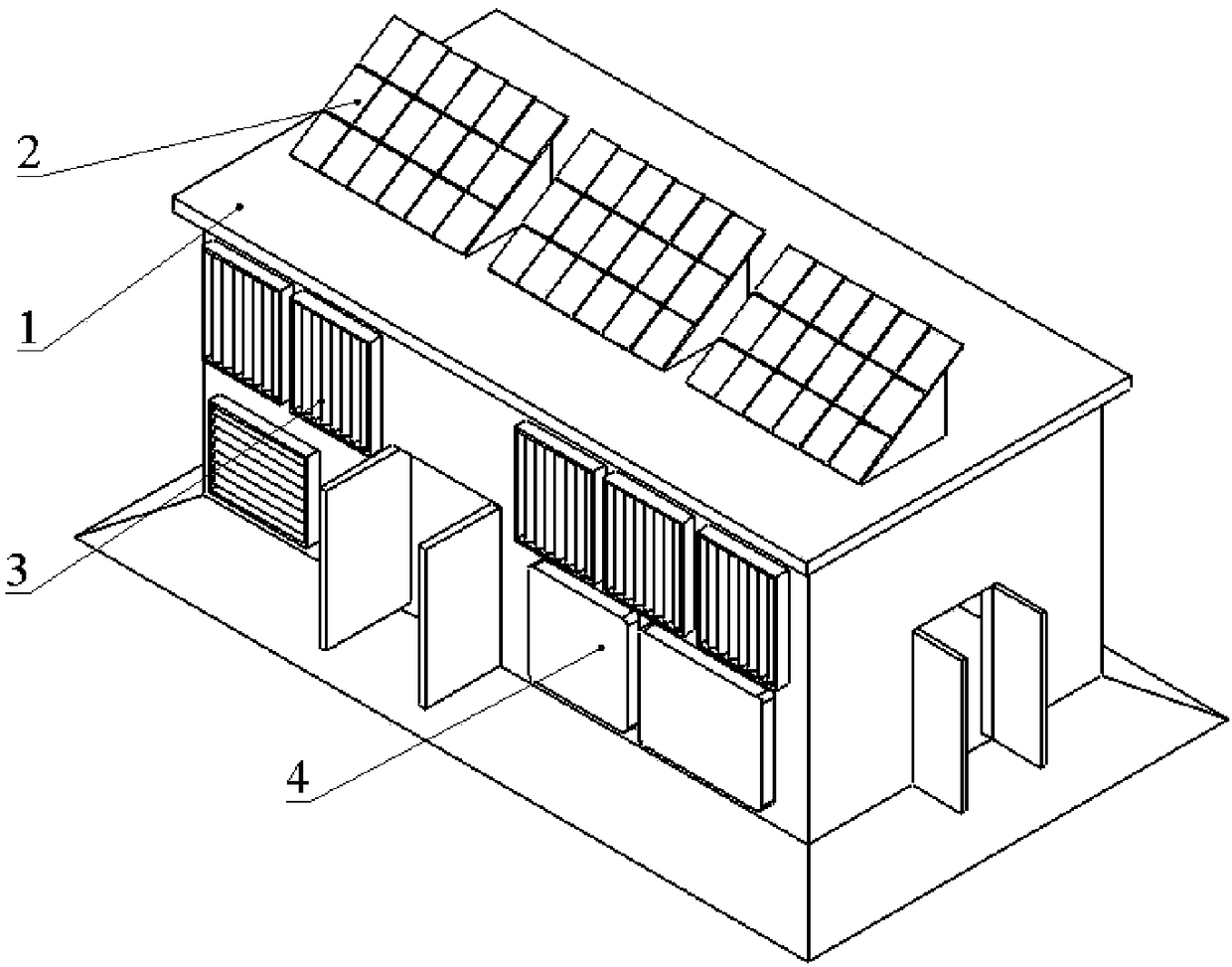 Solar public toilet