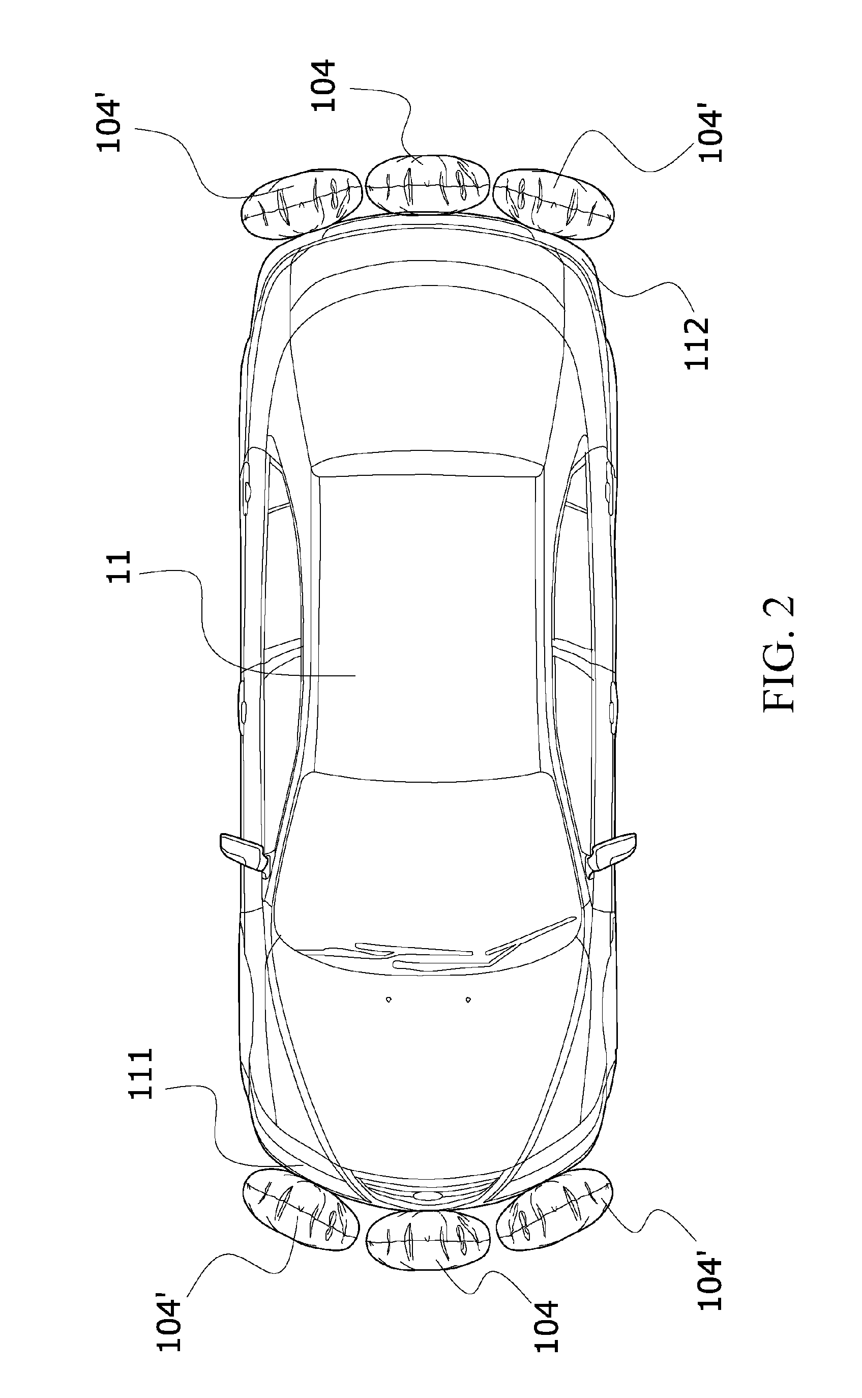 Method of actuating external active safety system for vehicle