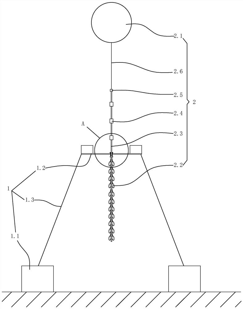 Egg attaching device for inducing parent cuttlefish to spawn by utilizing bionic eggs