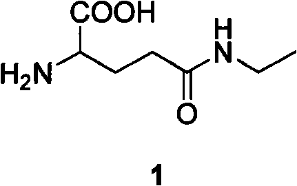 Method for preparing L-theanine by chemical method