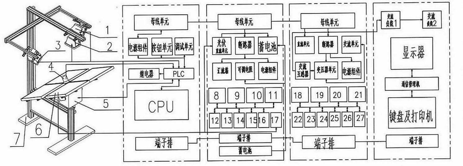 Photovoltaic power generation teaching training system