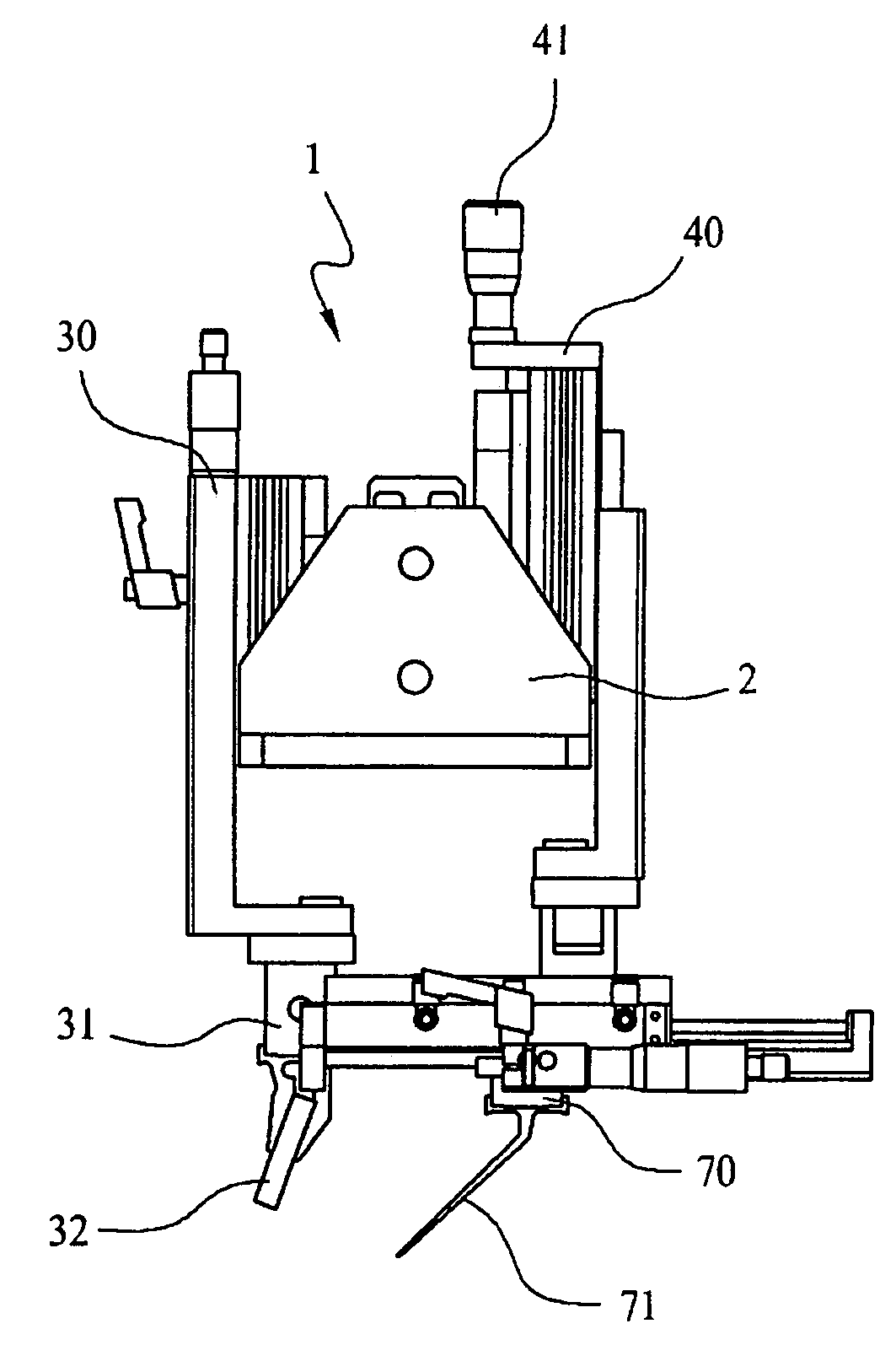 Ink residue lifting and transfer mechanism for screen printing machine