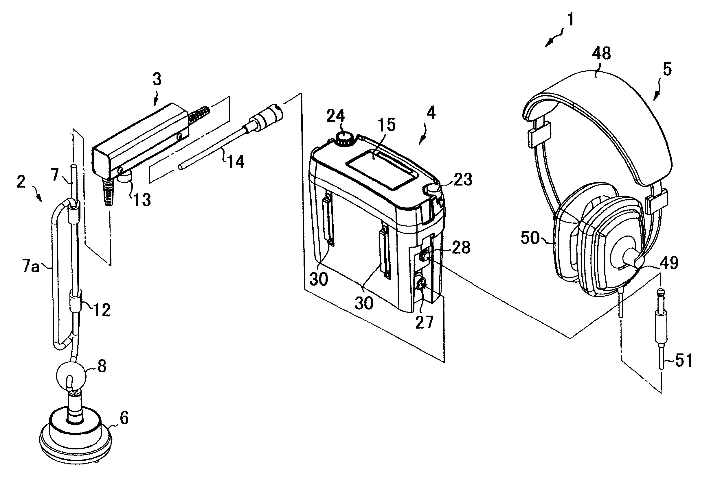 Acoustic leak detector with noise cancellation