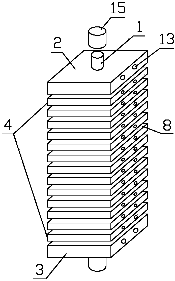 Fixing device for axial fastening of diaphragm assembly