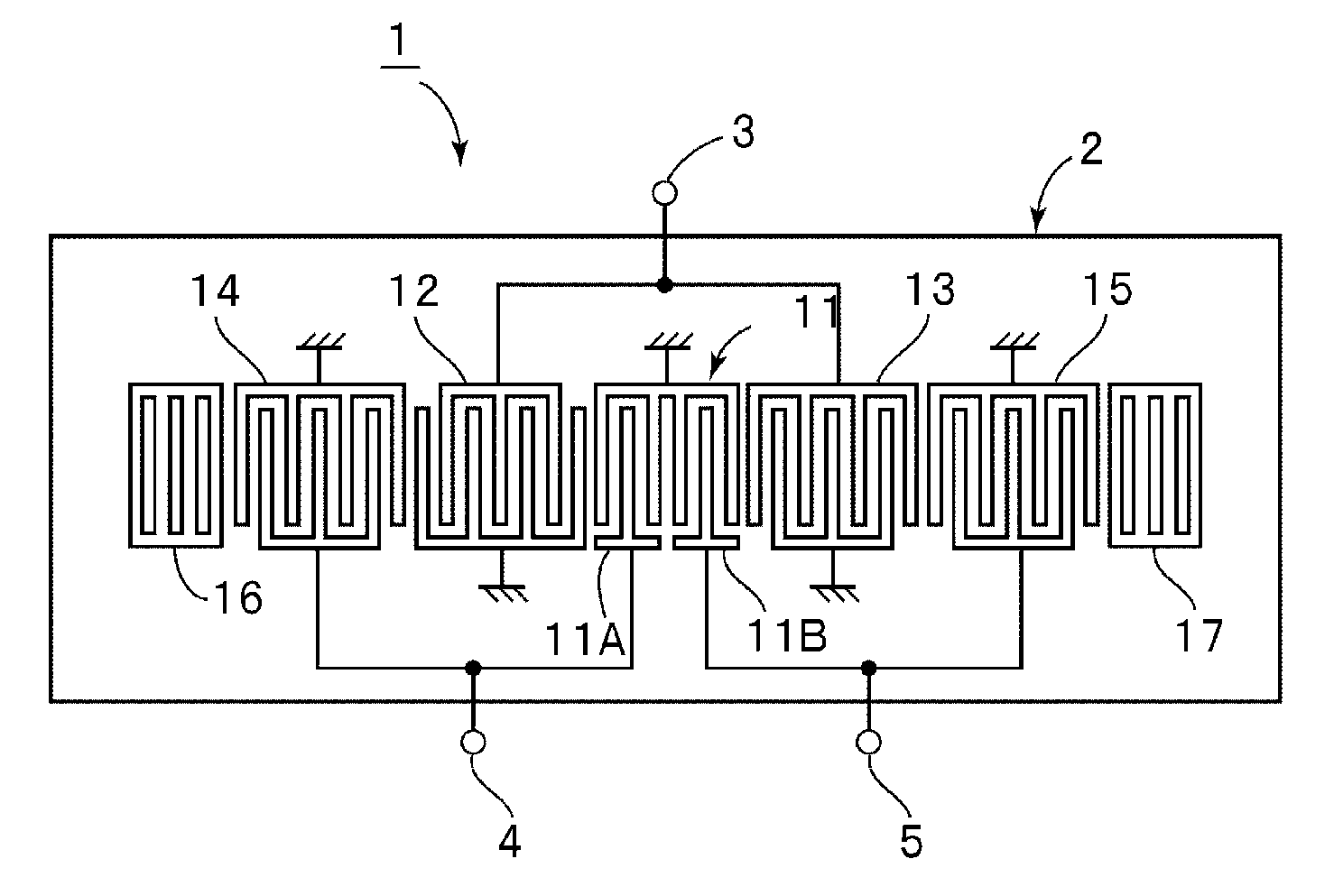 Surface acoustic wave filter device