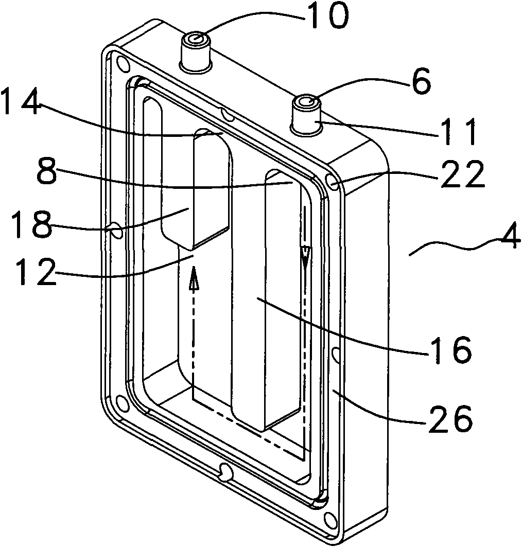 Liquid heating device, core of the said device and a fabricating method thereof