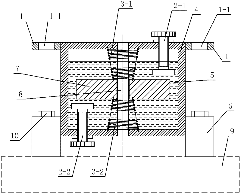 Device for absorbing vibration through nonlinear energy transfer and collision energy consumption
