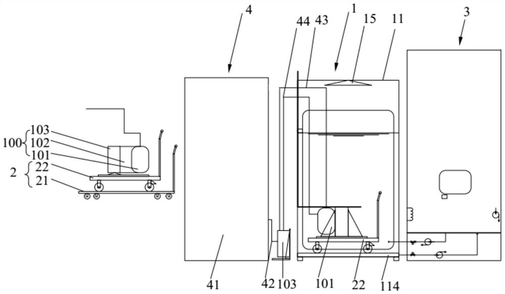 Electric drive system immersion test device and electric drive system immersion test method