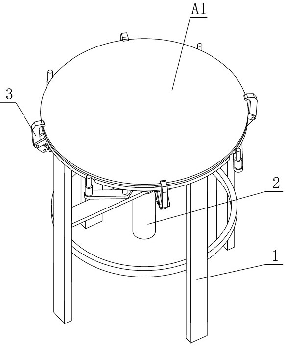 Welding device and operation steps of drum cover and connecting shaft of corn thresher