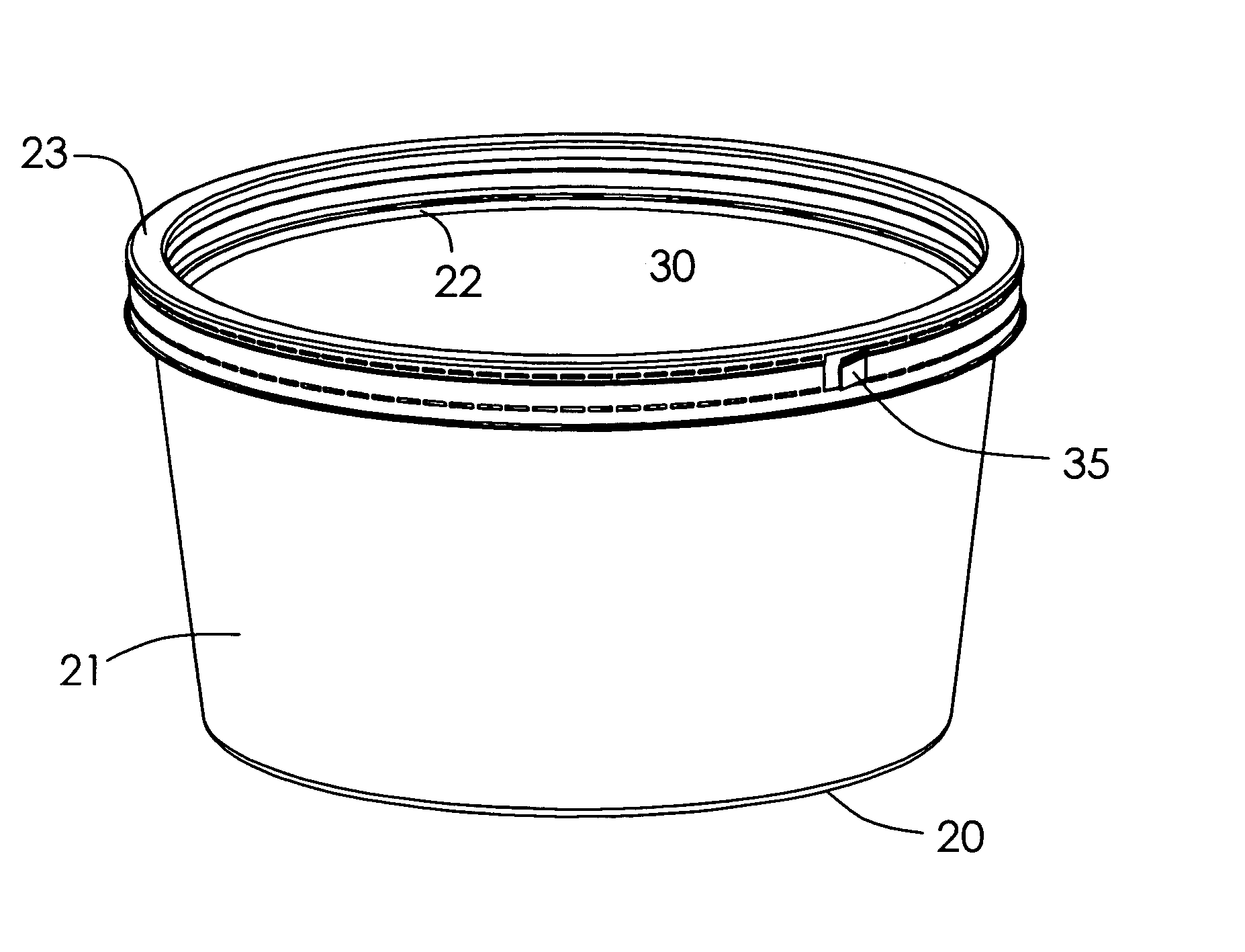 Tamper-indicating food container lid