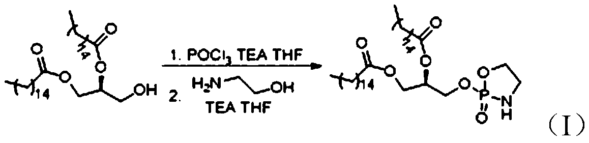 1,2-dipalmitoyl-SN-glycerol-3-phosphoethanolamine and preparation method thereof