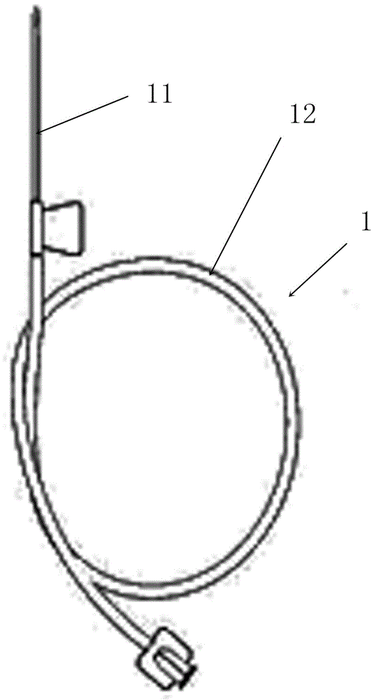 Infusion needle package structure