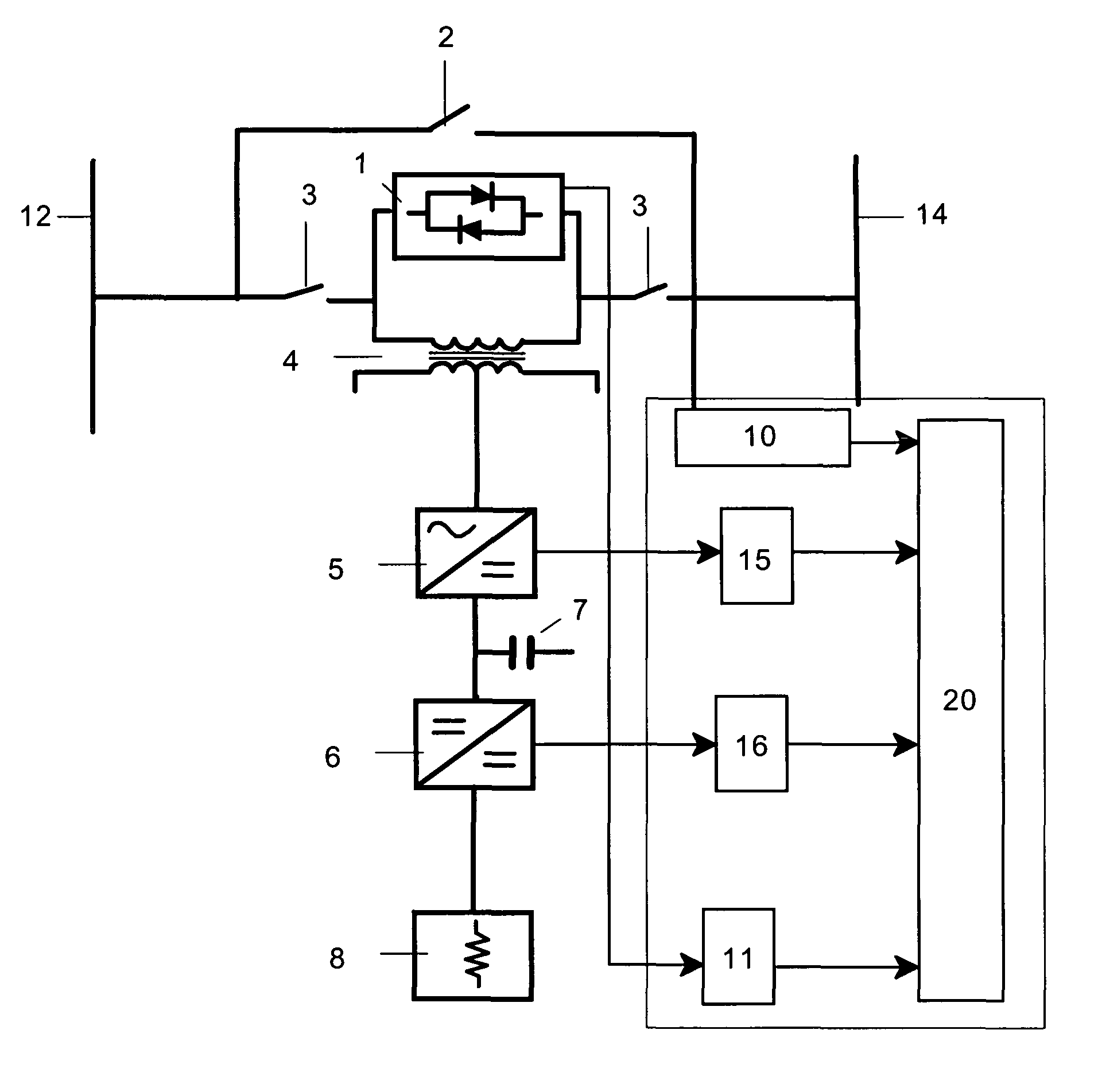 Method and device for preventing the disconnection of an electric power generating plant from the electrical grid