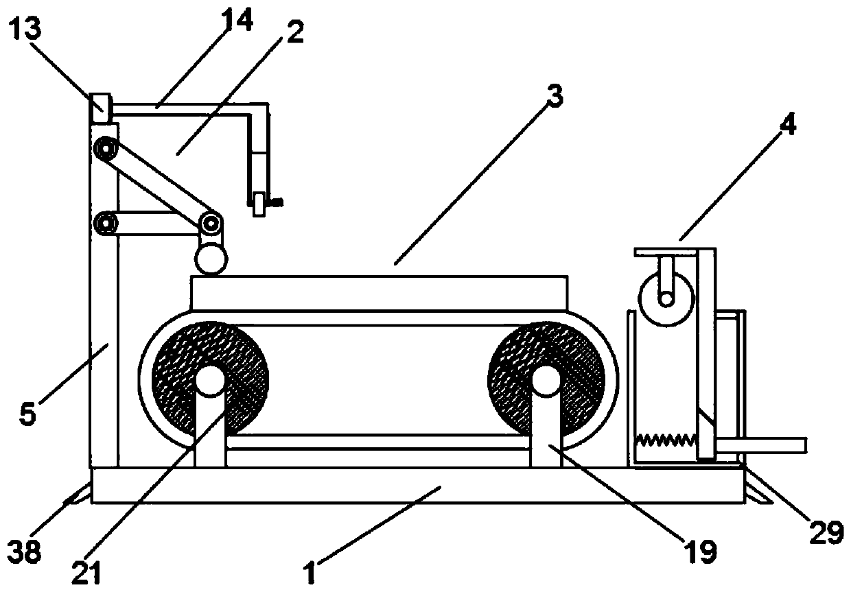 A kind of high-efficiency fabric cutting equipment with smooth rolling