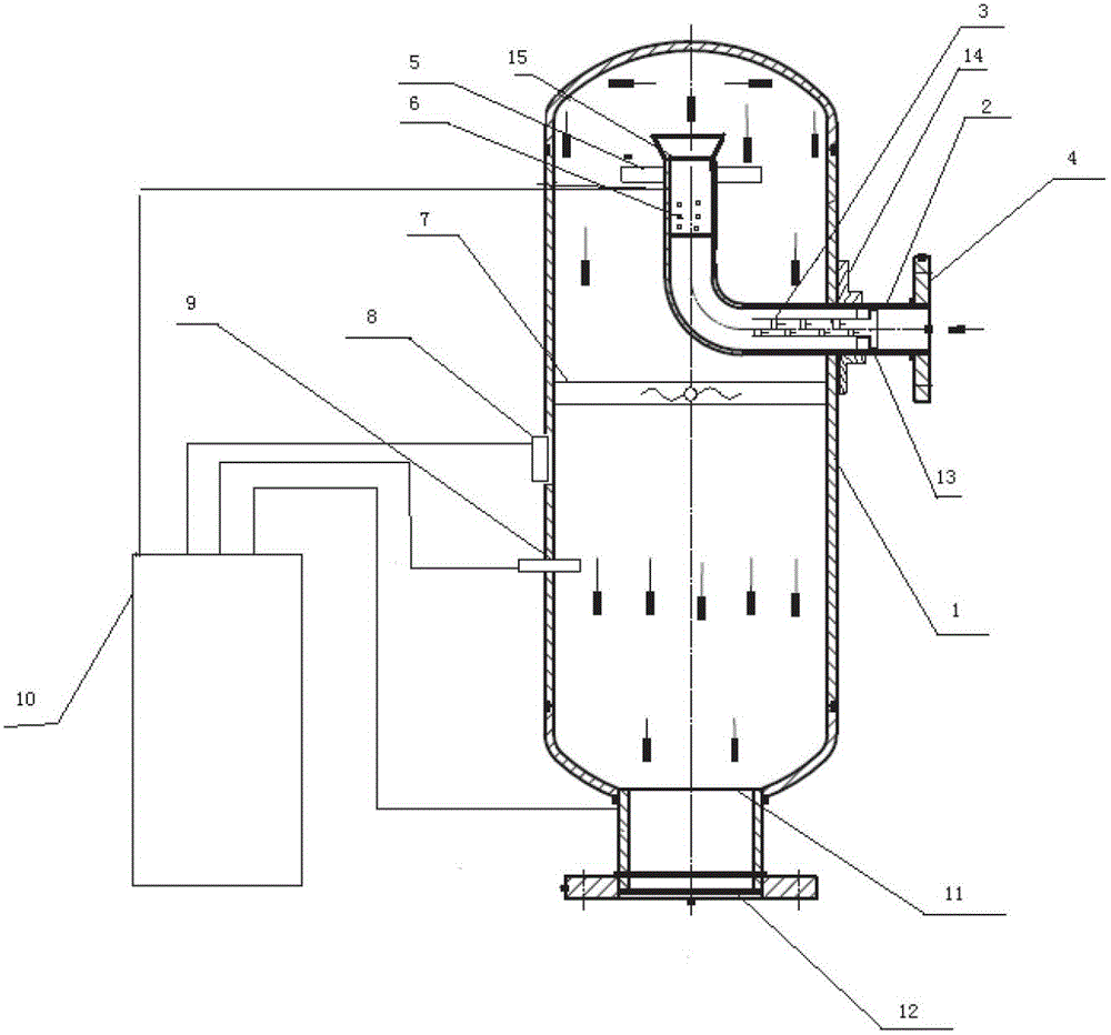 Weak detonation tank for pulse soot blower